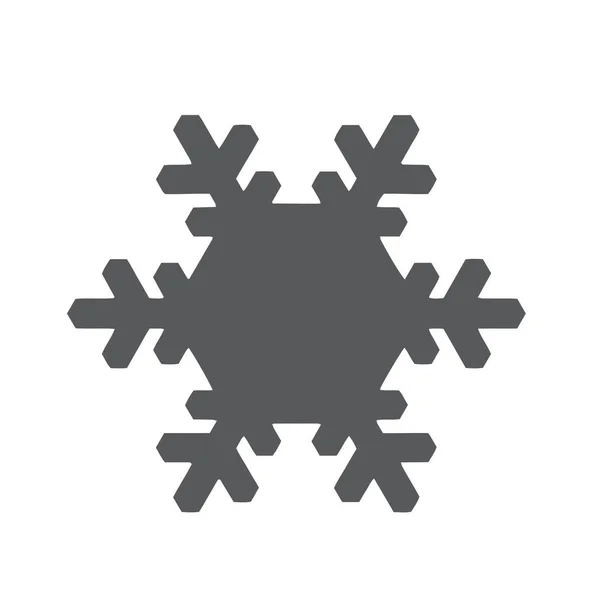 Vektor-Schneeflockensymbol. Illustration für Web — Stockvektor