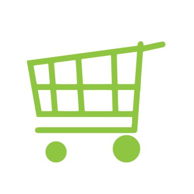 İzole edilmiş bir nakliye arabasının vektör simgesi