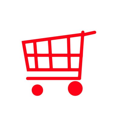 İzole edilmiş bir nakliye arabasının vektör simgesi