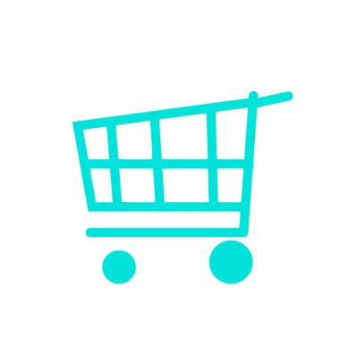 İzole edilmiş bir nakliye arabasının vektör simgesi