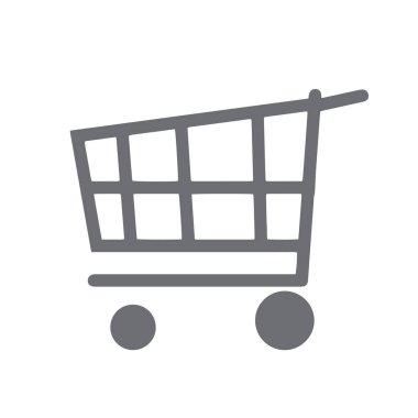 İzole edilmiş bir nakliye arabasının vektör simgesi