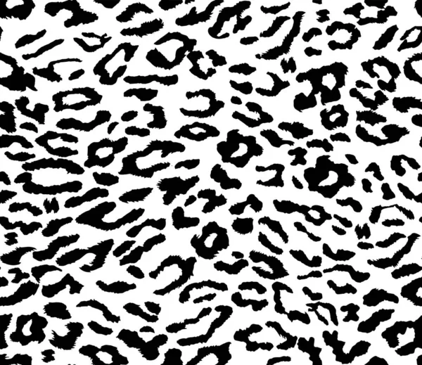 Vetor de leopardo Padrão sem costura Impressão de zebra animal — Vetor de Stock