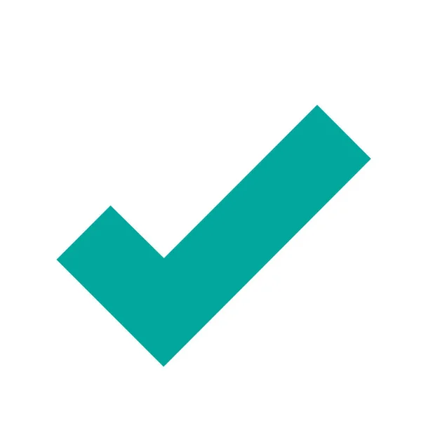 Marca de verificación icono de color, vector — Vector de stock