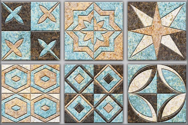 Azulejos digitales de diseño de azulejos de cerámica decoración — Foto de Stock