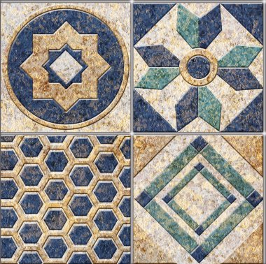 Dijital fayans tasarımı seramik duvar fayansları dekorasyonu