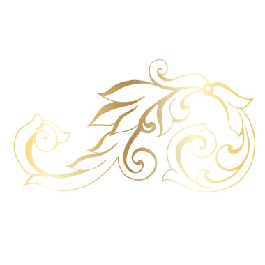 Klasik barok retro dekor antika akanthus