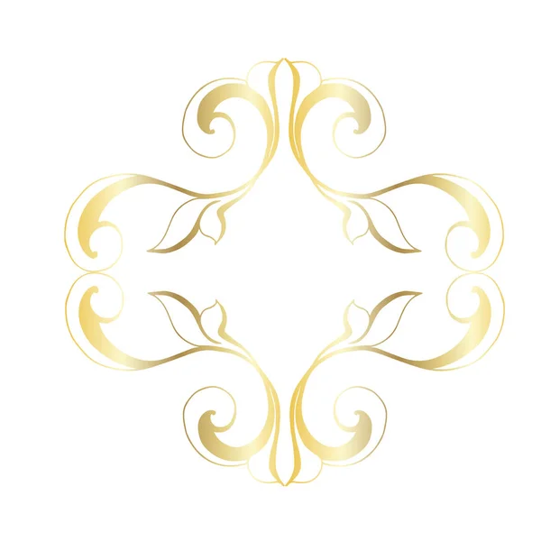 Vintage décor baroque rétro style antique acanthe — Image vectorielle