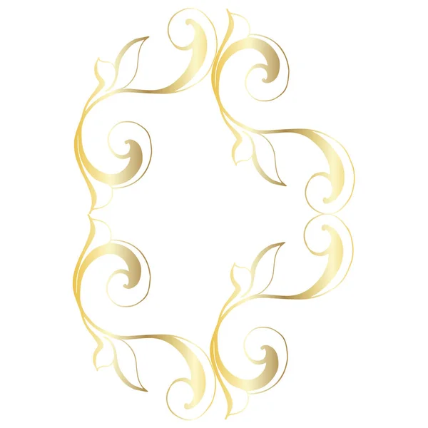 Vintage baroque retro decor antique style acanthus — Stock Vector