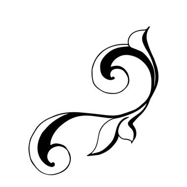 Klasik barok retro dekor antika akanthus