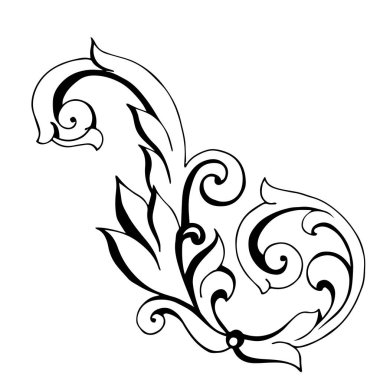 Klasik barok retro dekor antika akanthus