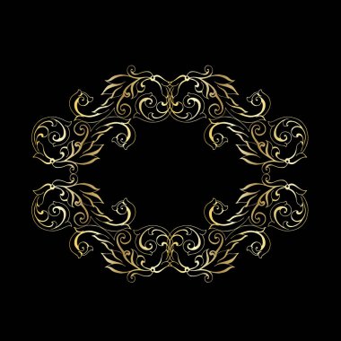 Klasik barok retro dekor antika akanthus