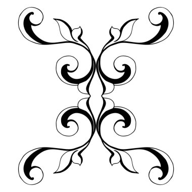 Klasik barok retro dekor antika akanthus