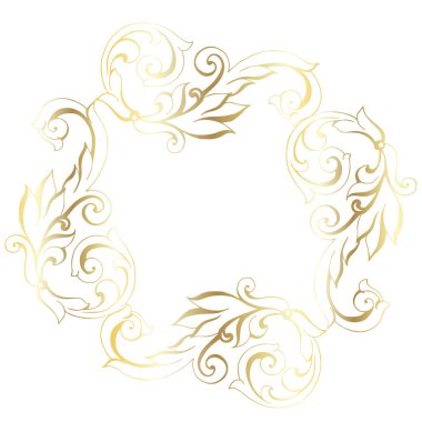 Klasik barok retro dekor antika akanthus