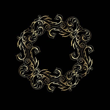 Klasik barok retro dekor antika akanthus