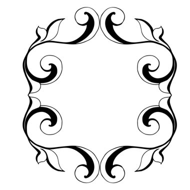 Klasik barok retro dekor antika akanthus