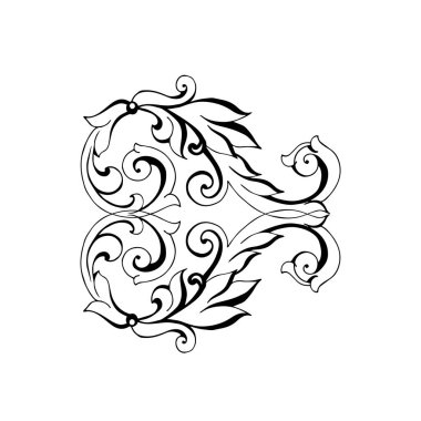 Klasik barok retro dekor antika akanthus