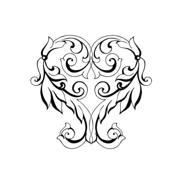 Klasik barok retro dekor antika akanthus