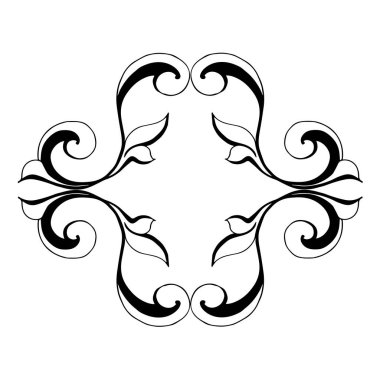 Klasik barok retro dekor antika akanthus