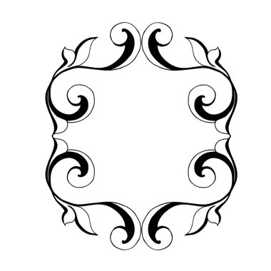 Klasik barok retro dekor antika akanthus