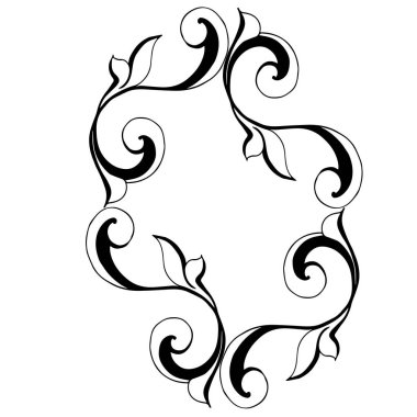 Klasik barok retro dekor antika akanthus