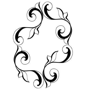 Klasik barok retro dekor antika akanthus