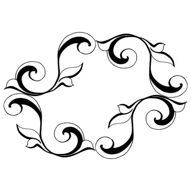 Klasik barok retro dekor antika akanthus