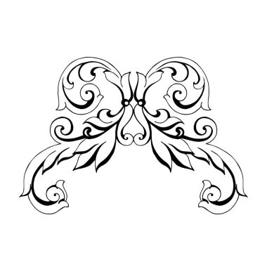 Klasik barok retro dekor antika akanthus