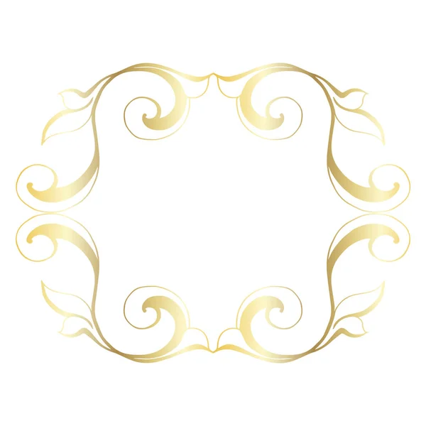 Vintage décor baroque rétro style antique acanthe — Image vectorielle