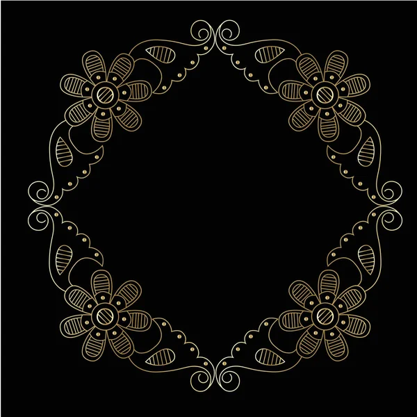 Vintage décor baroque rétro style antique acanthe — Image vectorielle