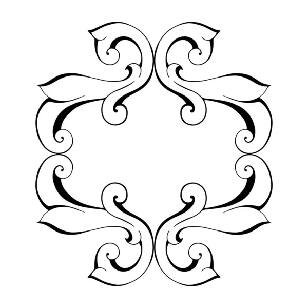 Ročník barokní retro dekor starožitný styl acanthus — Stockový vektor