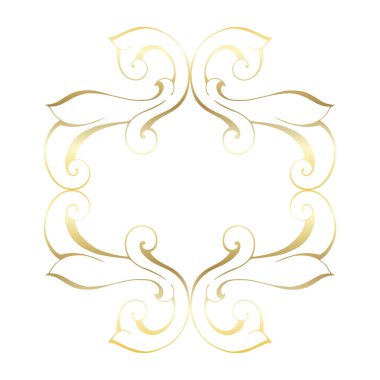 Klasik barok retro dekor antika akanthus