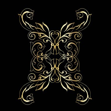 Klasik barok retro dekor antika akanthus