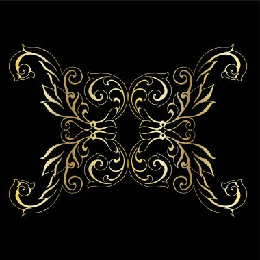 Klasik barok retro dekor antika akanthus