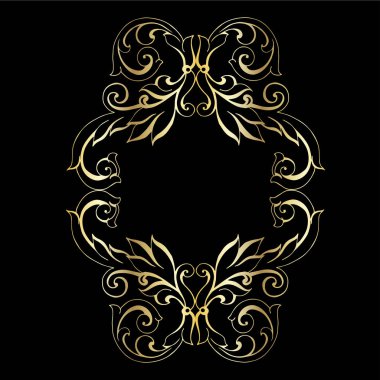 Klasik barok retro dekor antika akanthus