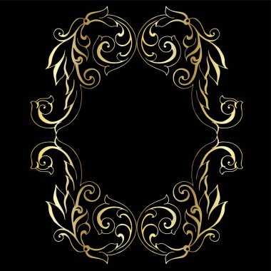 Klasik barok retro dekor antika akanthus