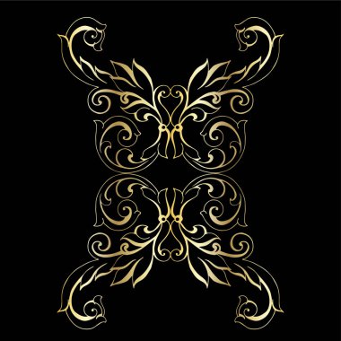 Klasik barok retro dekor antika akanthus