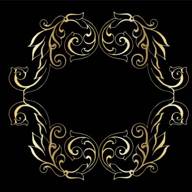 Klasik barok retro dekor antika akanthus