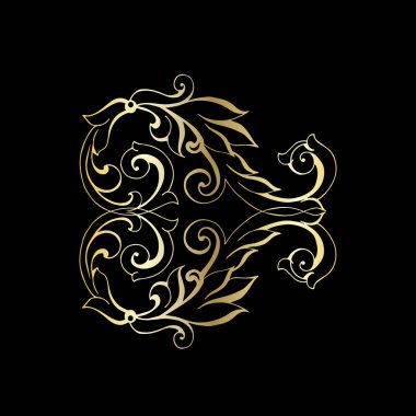 Klasik barok retro dekor antika akanthus