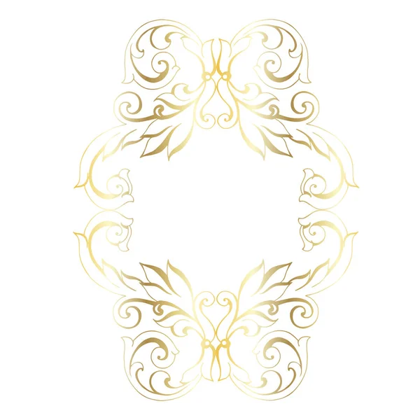 Vintage décor baroque rétro style antique acanthe — Image vectorielle