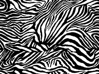 Vektör hayvan zebra izi. Kusursuz Kaplan deseni.