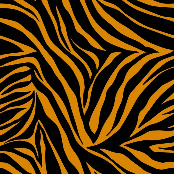 Impressão de zebra animal vetorial. Padrão Tigre sem costura . — Vetor de Stock