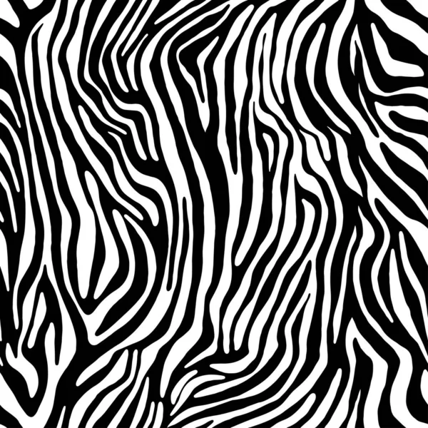 Vektordjur zebramönster. Sömlöst tigermönster. — Stock vektor
