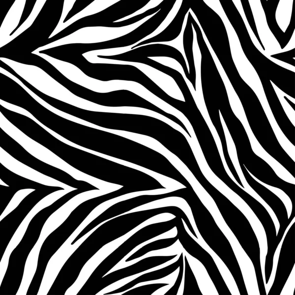 Векторный отпечаток зебры. Бесшовный рисунок тигра . — стоковый вектор