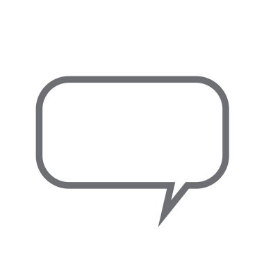 Sohbet ikonu. Konuşma baloncukları işareti. sembol izole. 