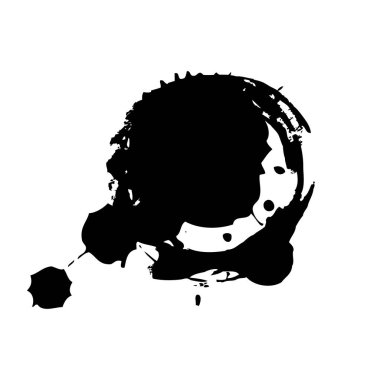 Siyah mürekkep sıçraması. Grunge sıçrıyor. metin pankartları