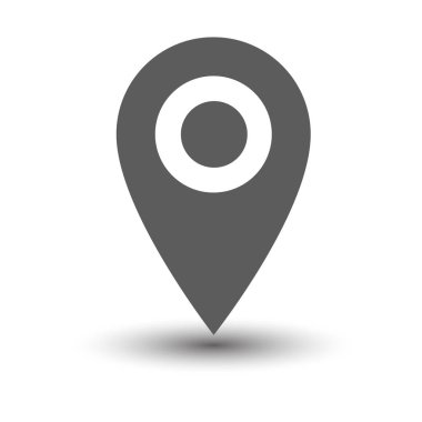 Harita konumu, harita simgesi. Vektör illüstrasyonu Eps10.