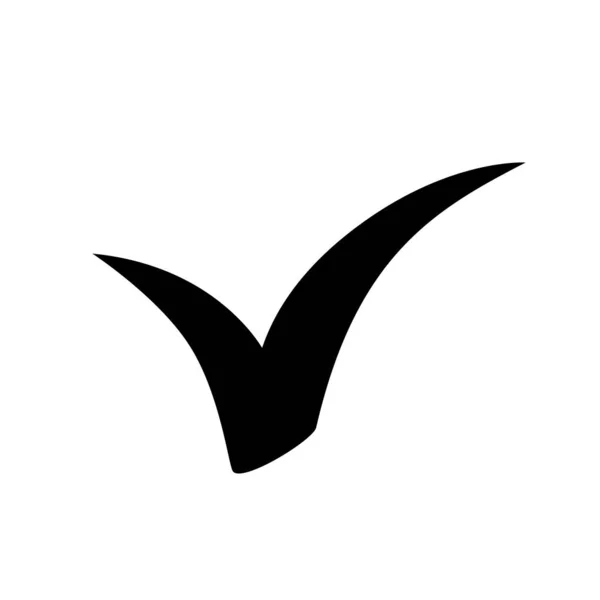 Checkmark icon. Vector symbol on white background. — Stok Vektör