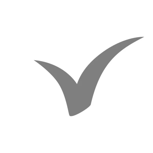 Icona del segno di spunta. Simbolo vettoriale su sfondo bianco . — Vettoriale Stock