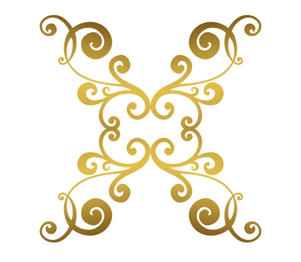 Patrón de ornamento vectorial barroco. acanto antiguo. — Vector de stock