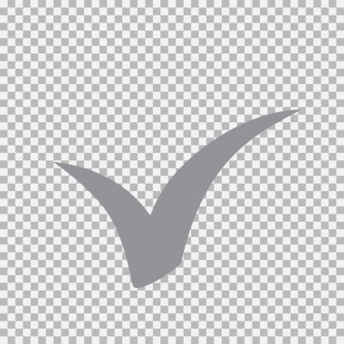 Checkmark icon. Vector symbol on white background.